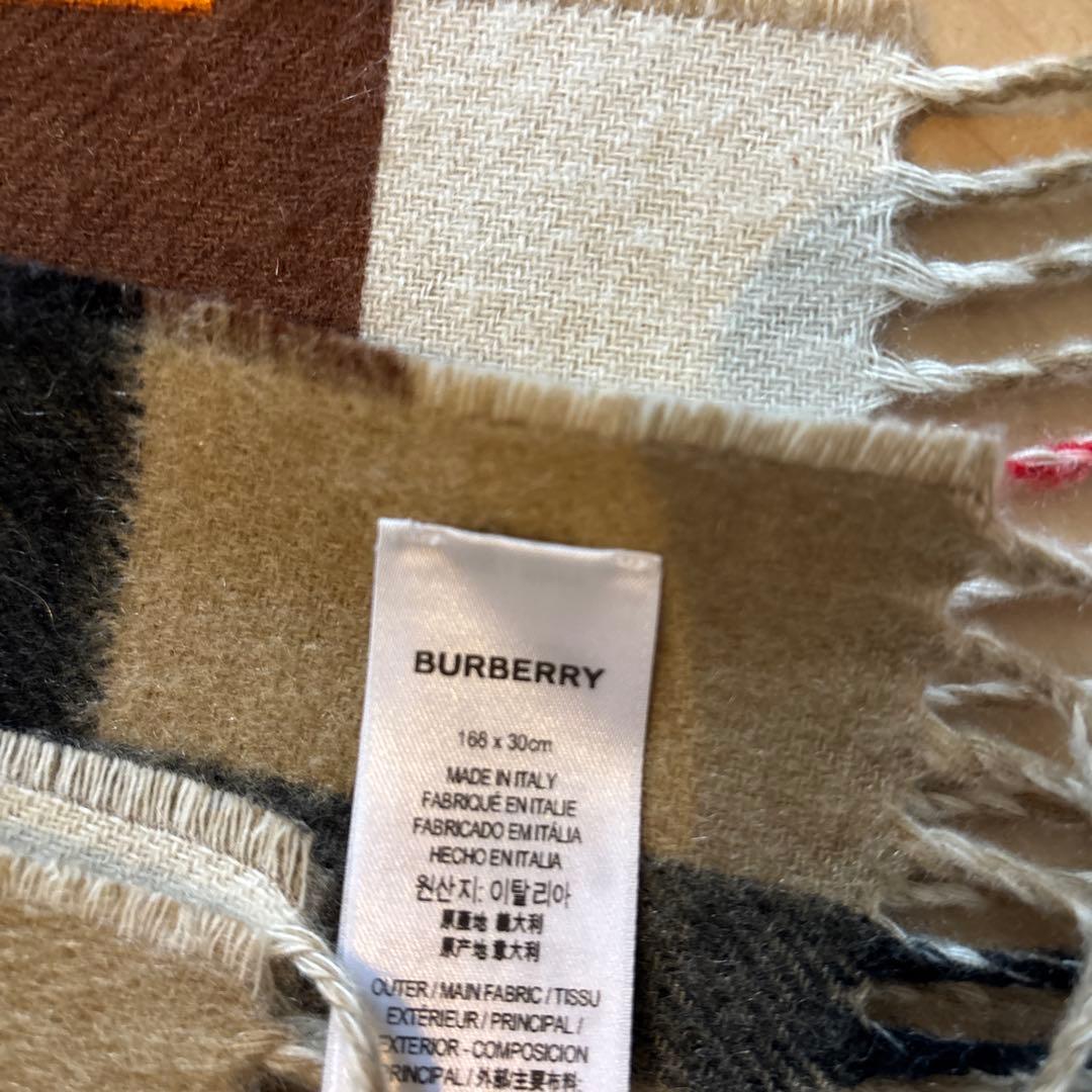 BURBERRY チェック柄マフラー 168cm x 30cm