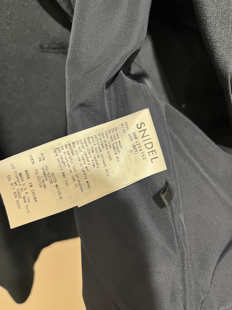 Sustainableメタルボタンテーラードジャケット snidel