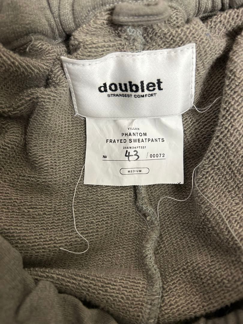 パンツ doublet 25AW PHANTOM FRAYED SWEATPANTS