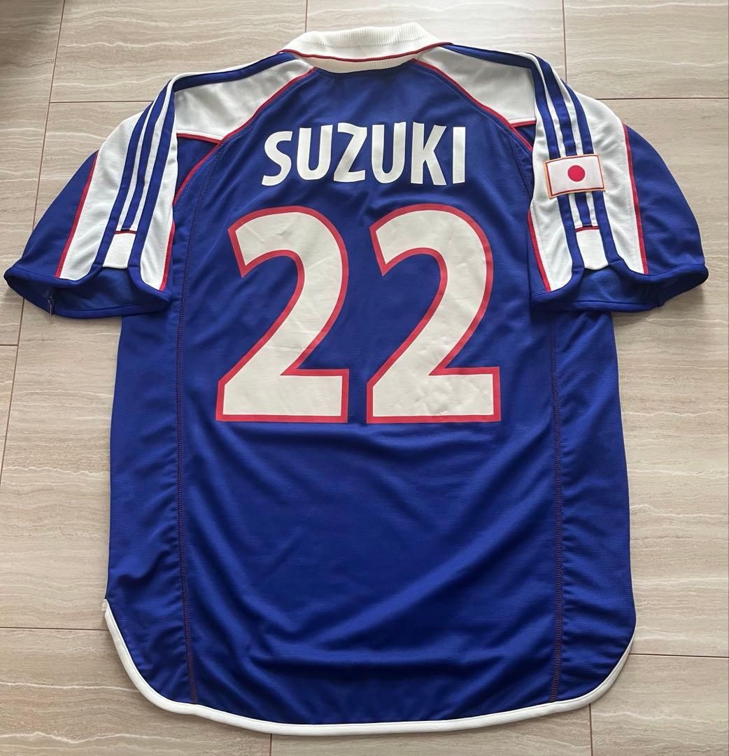 鈴木隆行　サイン入　日本代表　2001 ユニフォーム　鹿島アントラーズ