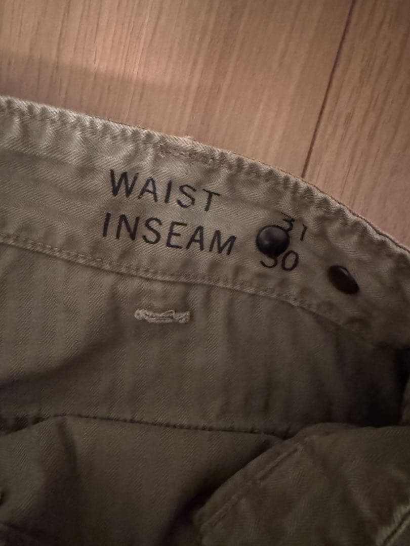 RRL ダブルアールエル ミリタリー パンツ 31 30 ヘリンボーン ベイカー