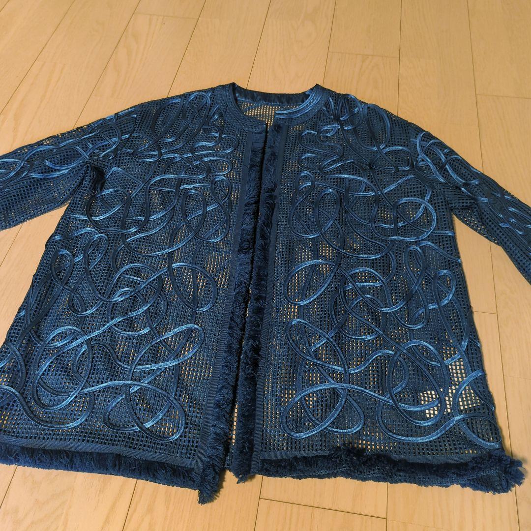 Ameri　MEDI TAPE EMBROIDERY MESH JACKET