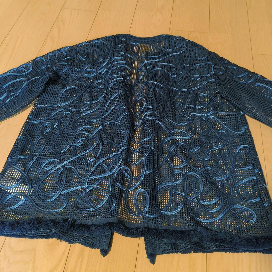 Ameri　MEDI TAPE EMBROIDERY MESH JACKET