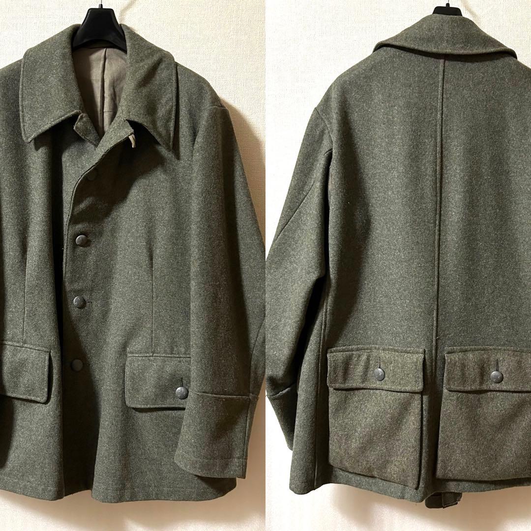 L〜XL相当！40'sスウェーデン軍 古着ウールジャケット スリークラウンボタン
