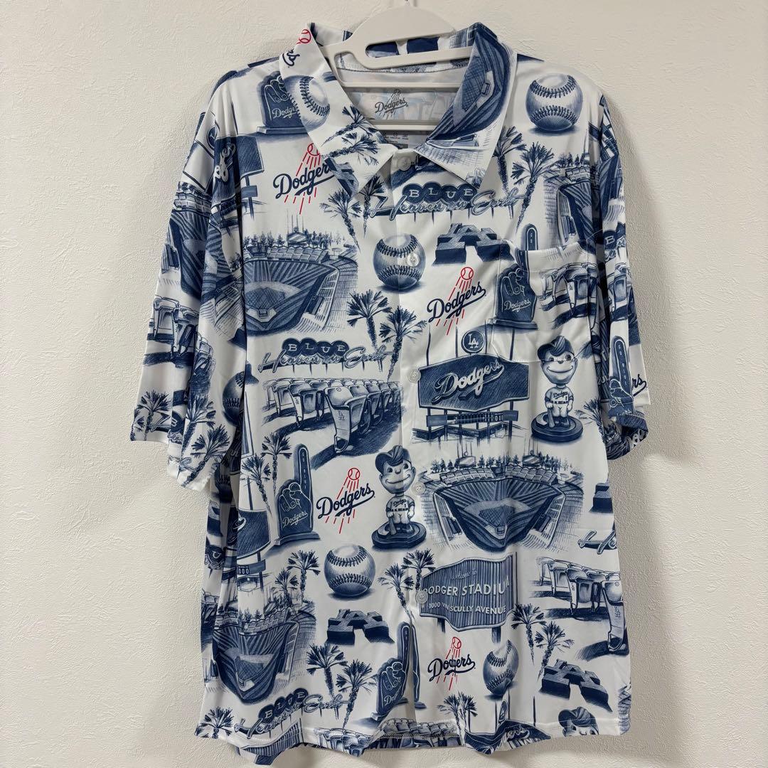 (FREE RIDE CUSTOM)ドジャース アロハシャツ XLサイズ