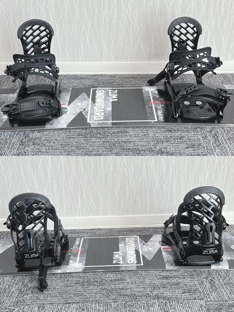 90美品❗️超豪華❗️ZUMA メンズスノーボードセット★スノボ150cm+ビン付