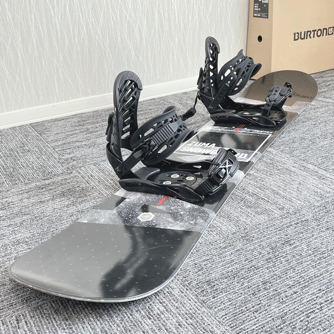 90美品❗️超豪華❗️ZUMA メンズスノーボードセット★スノボ150cm+ビン付