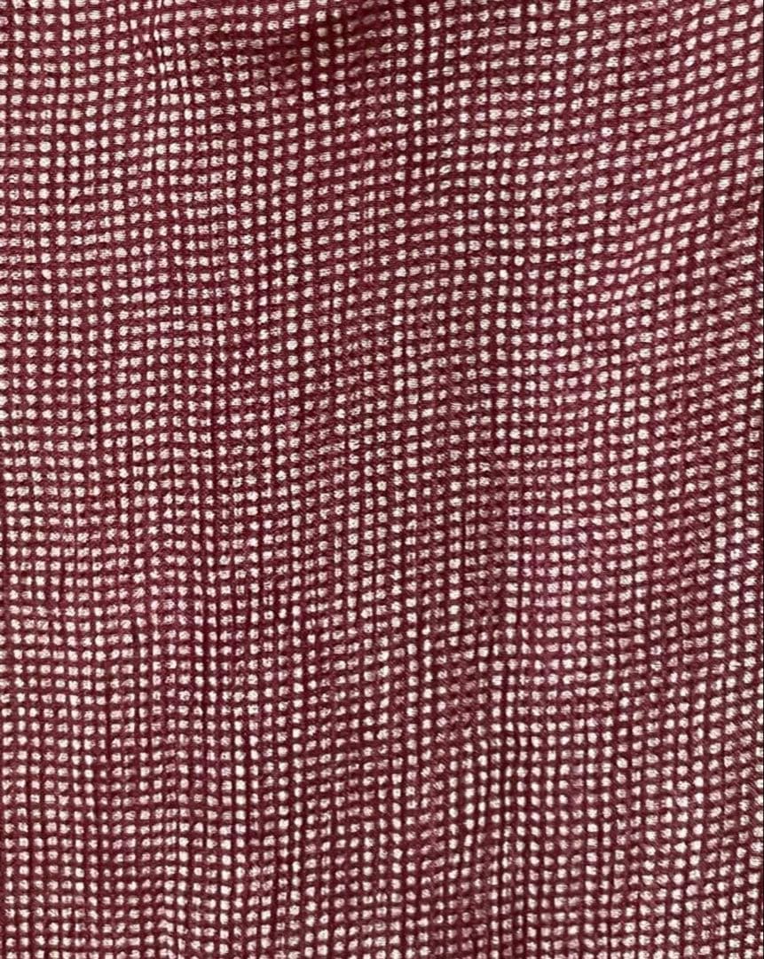 江戸小紋　廣瀬染工場　comment? シルクストール