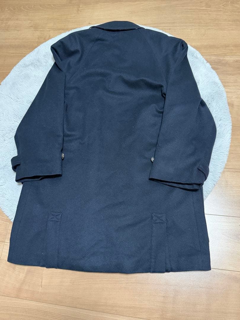 AGNONA アニオナ カシミヤ100% ロング コート 裏地チェック