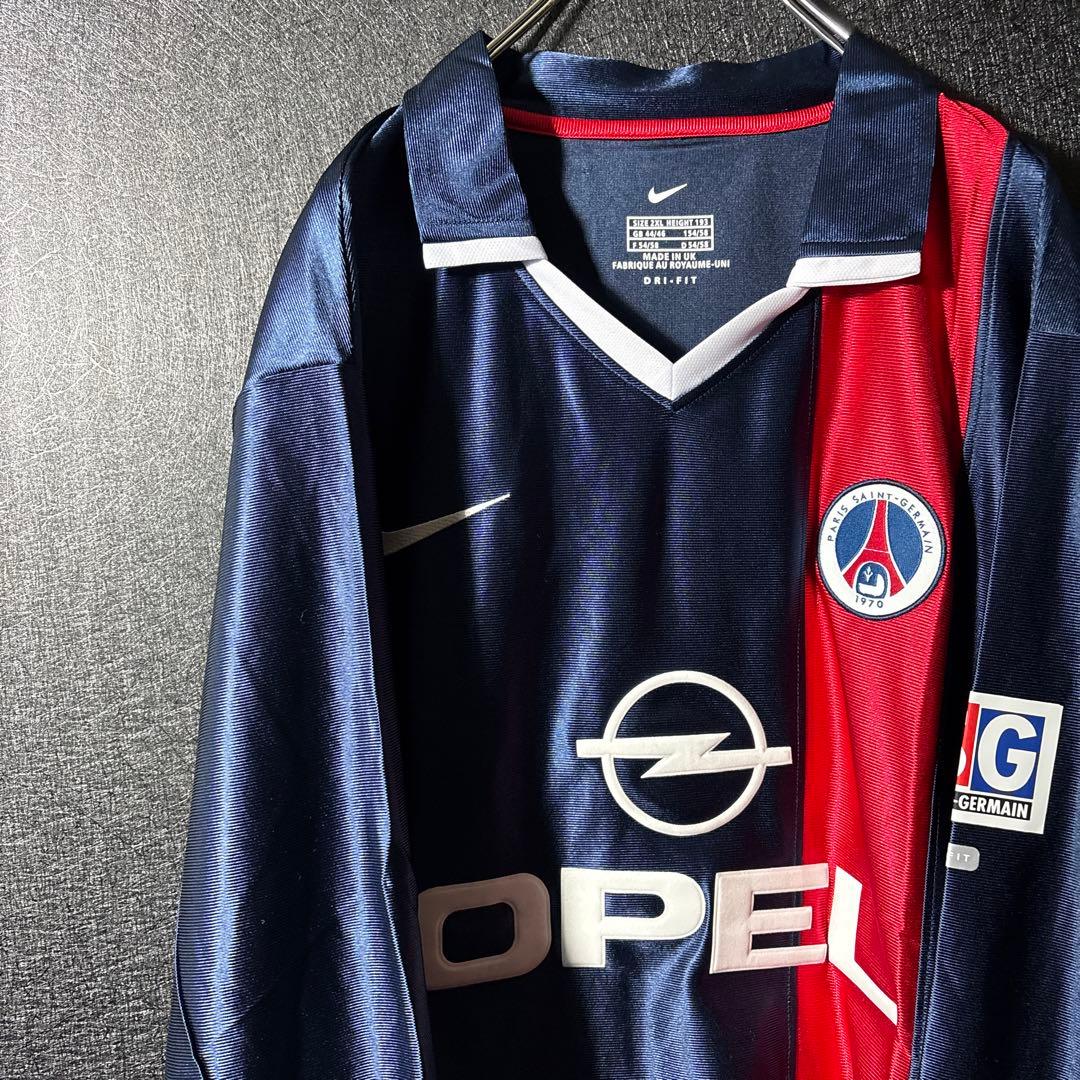 【★PSG】 古着 NIKE メンズ サッカー ユニフォーム 2XL 長袖 希少