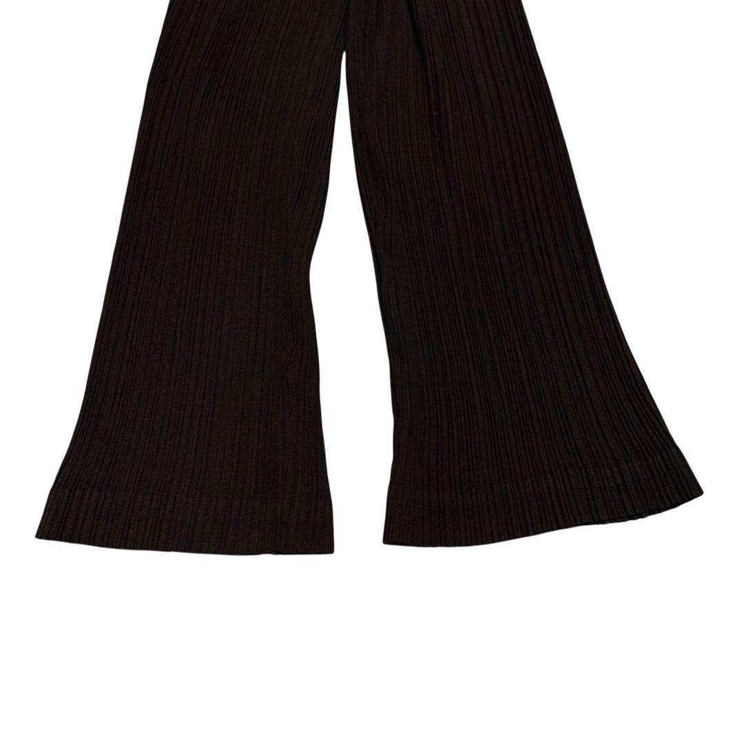 【イッセイミヤケ】　フレアパンツ　ボトムス プリーツプリーズ　Sサイズ　@