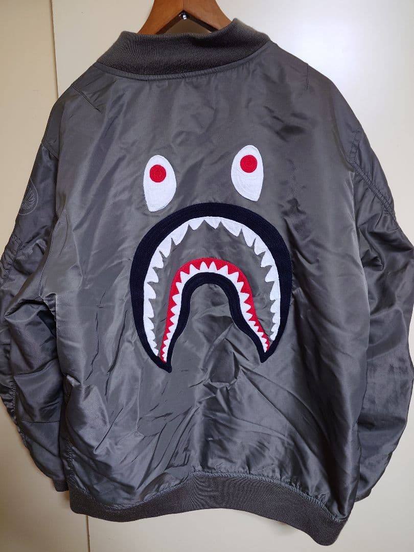 A BATHING APE MA-1ジャケット 2XL グレー