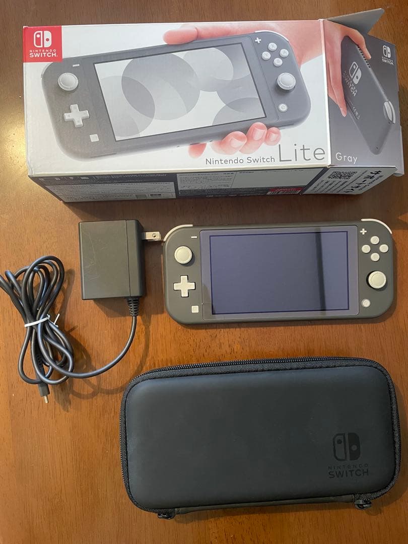 Nintendo Switch Lite グレー 本体 充電ケーブル 本体ケース