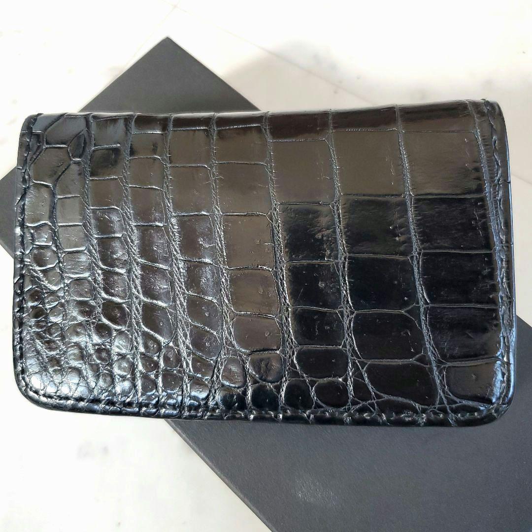 美品 サムライクラフト 折り財布 B-10 クロコダイル リザード ショルダー