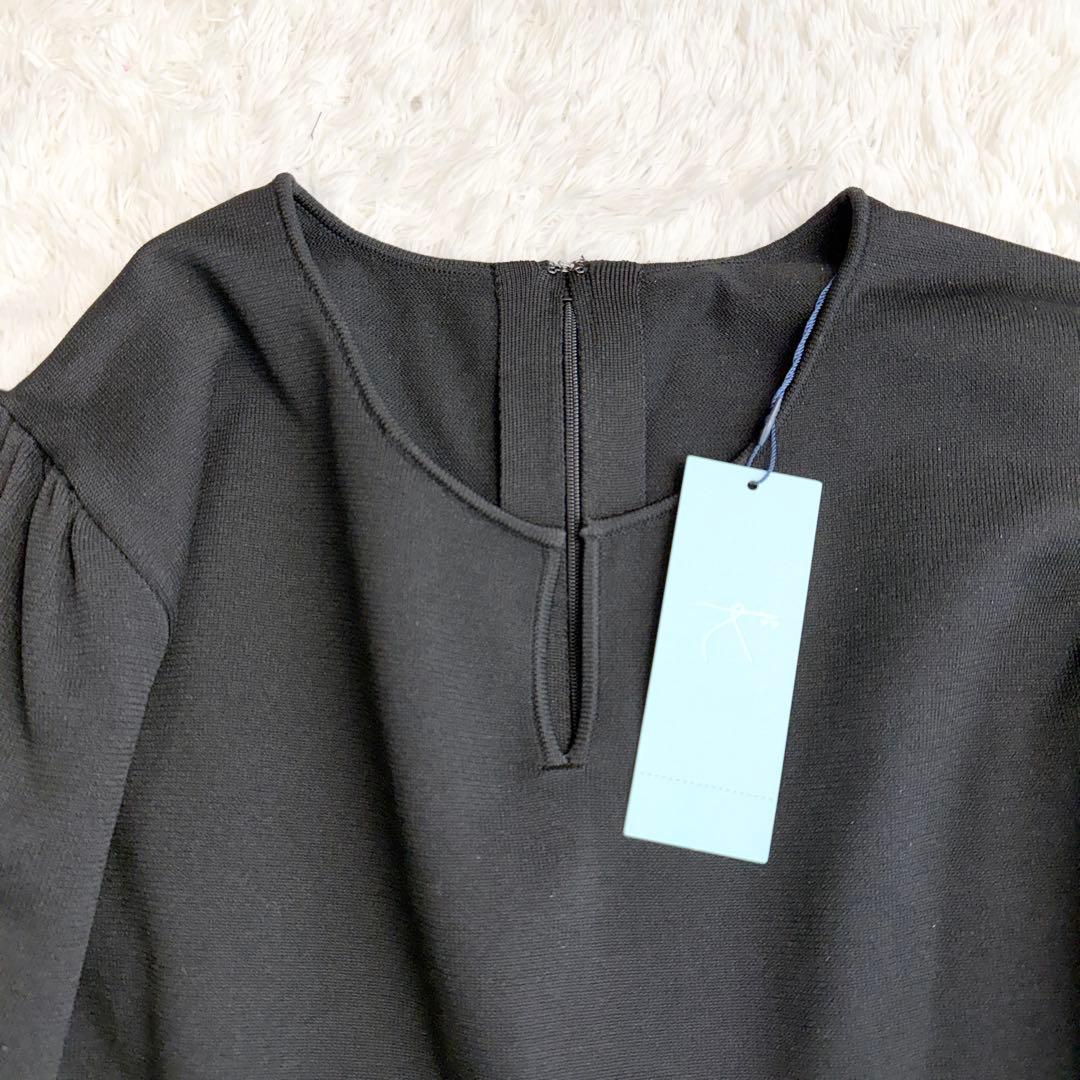 【新品タグ付き】大きいサイズ 組曲 ワンピース シワになりにくい ブラック 6