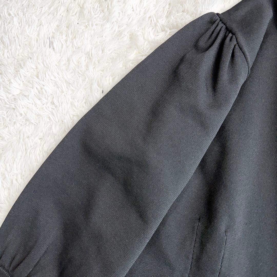 【新品タグ付き】大きいサイズ 組曲 ワンピース シワになりにくい ブラック 6