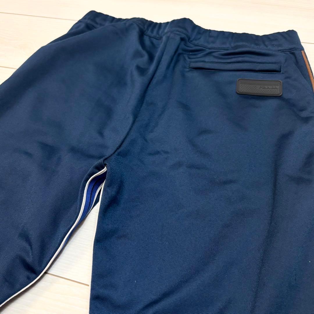 美品 PRADA セットアップ トラックジャケット ラバーロゴ サイドライン L