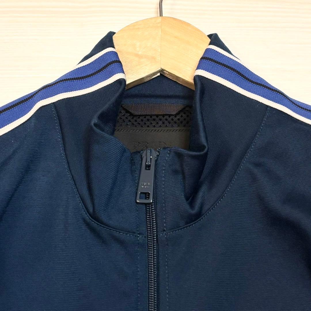 美品 PRADA セットアップ トラックジャケット ラバーロゴ サイドライン L