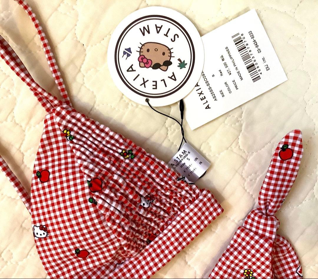 【新品】ALEXIA STAM ハローキティコラボ限定 ビキニ ギンガムチェック