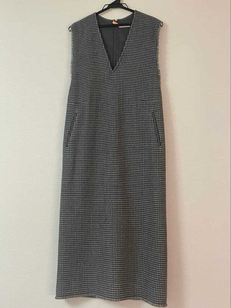 ボールジィ ワッフルツイード キーネックワンピース トゥモローランド