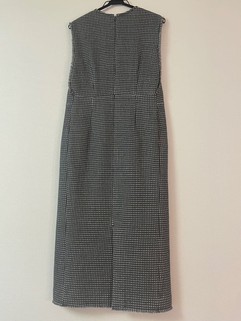 ボールジィ ワッフルツイード キーネックワンピース トゥモローランド