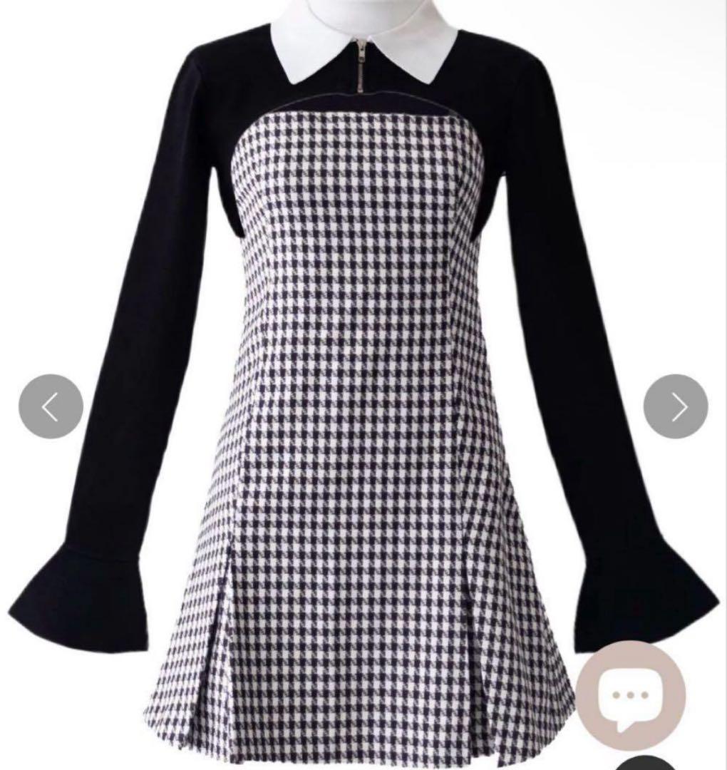 Randy Houndstooth ensemble ワンピース