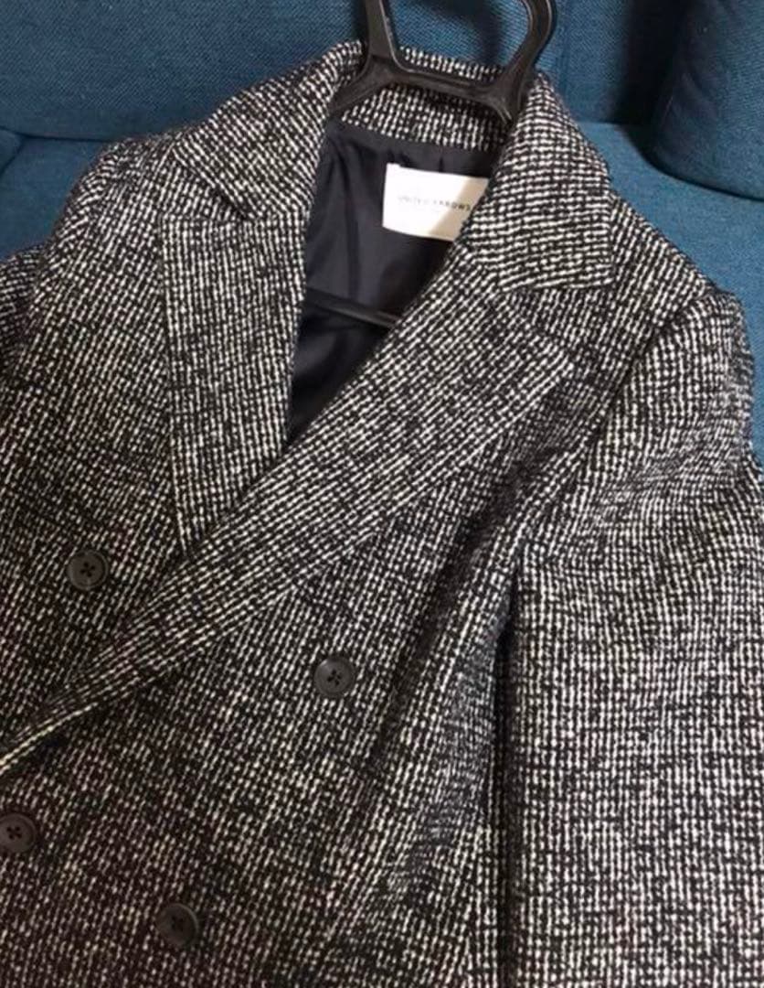 レディース ユナイテッドアローズ ツイード ダブル チェスター コート