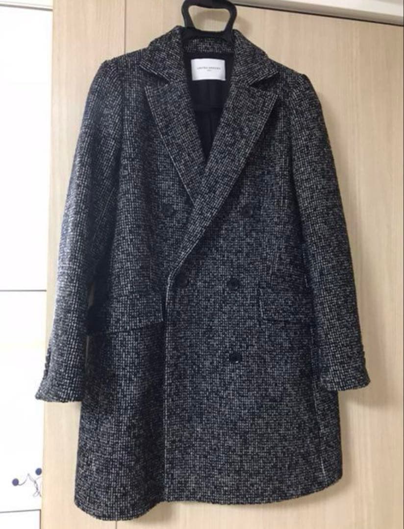 レディース ユナイテッドアローズ ツイード ダブル チェスター コート