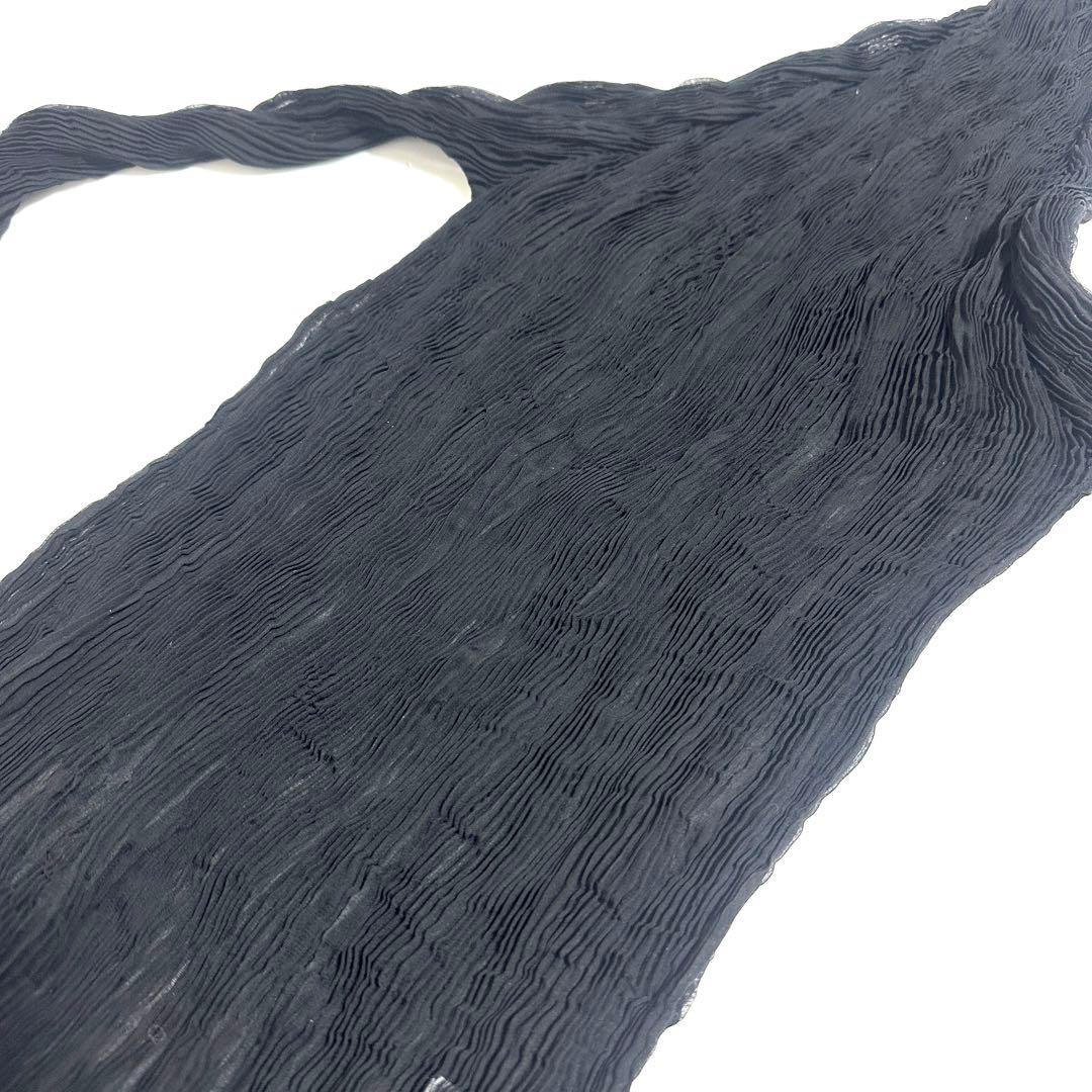 ISSEY MIYAKE シフォンツイスト ハイネック カットソー プリーツ