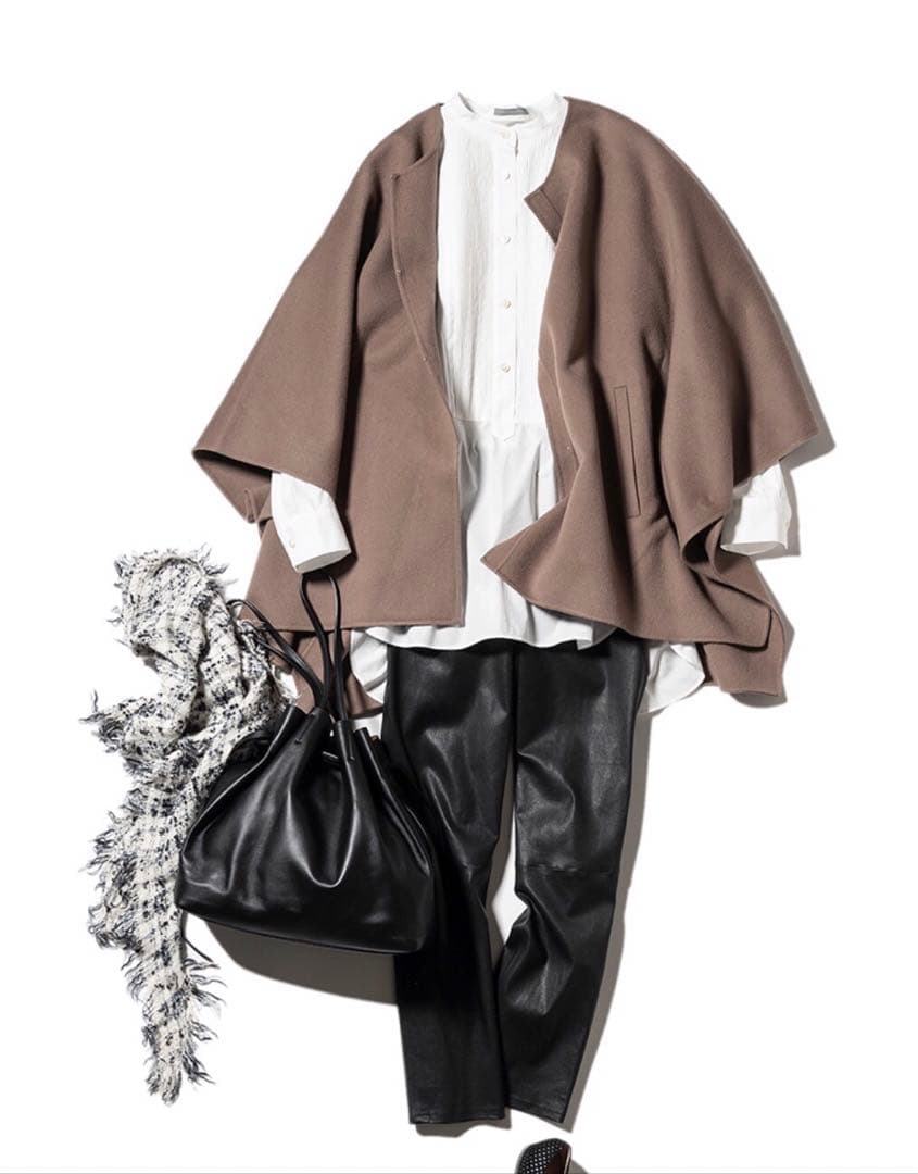 theory luxe ポンチョ ケープ コート カシミヤ