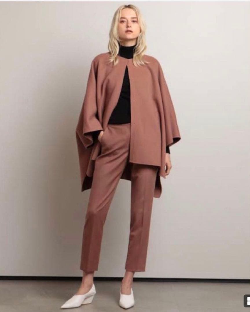 theory luxe ポンチョ ケープ コート カシミヤ