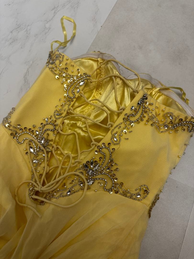 Eau Souage イエローロングドレス