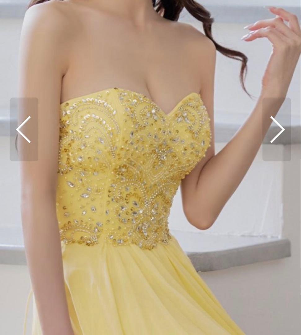 Eau Souage イエローロングドレス