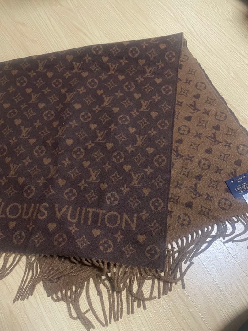 LOUIS VUITTON モノグラムマフラー ブラウン