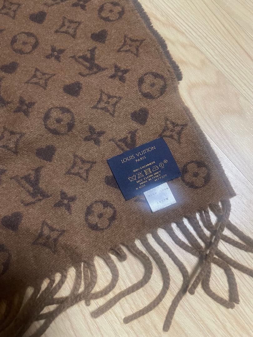 LOUIS VUITTON モノグラムマフラー ブラウン
