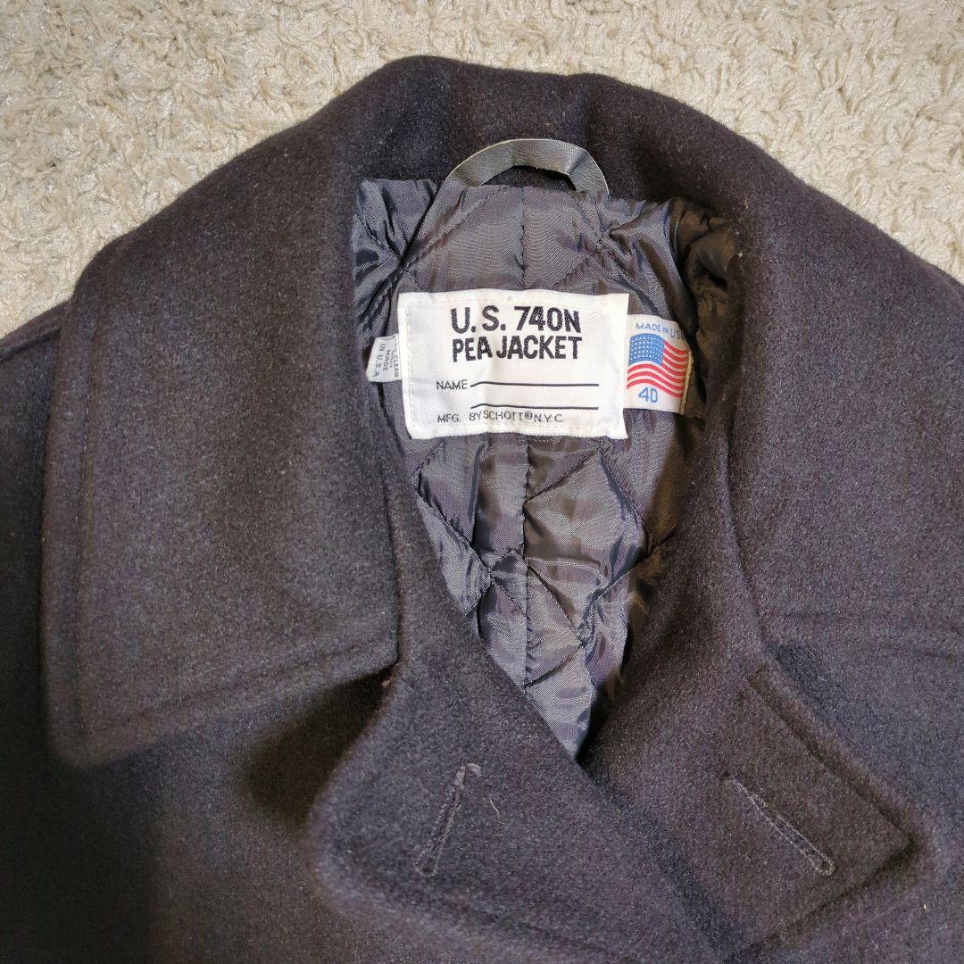 【希少】Schott U.S.740N ピーコート USA製 40サイズ