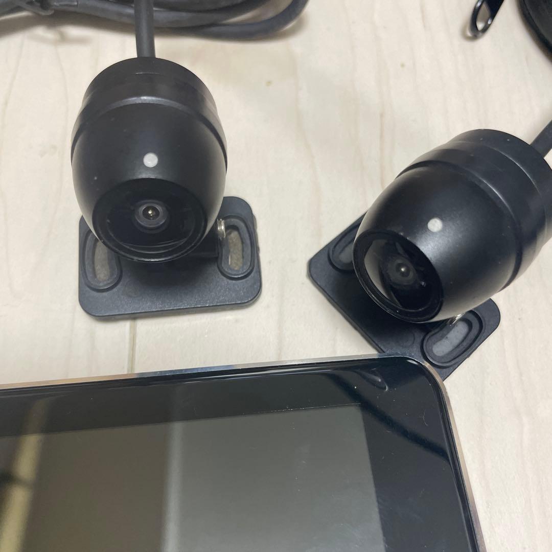 PORMIDO FHD1080P 4.0インチバイク用ドライブレコーダー2カメラ