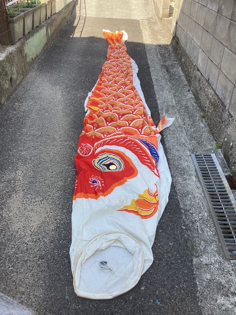 ジャンボ 鯉のぼり(赤⒌8m・黒⒌8m・金太郎5m・吹流し4m)