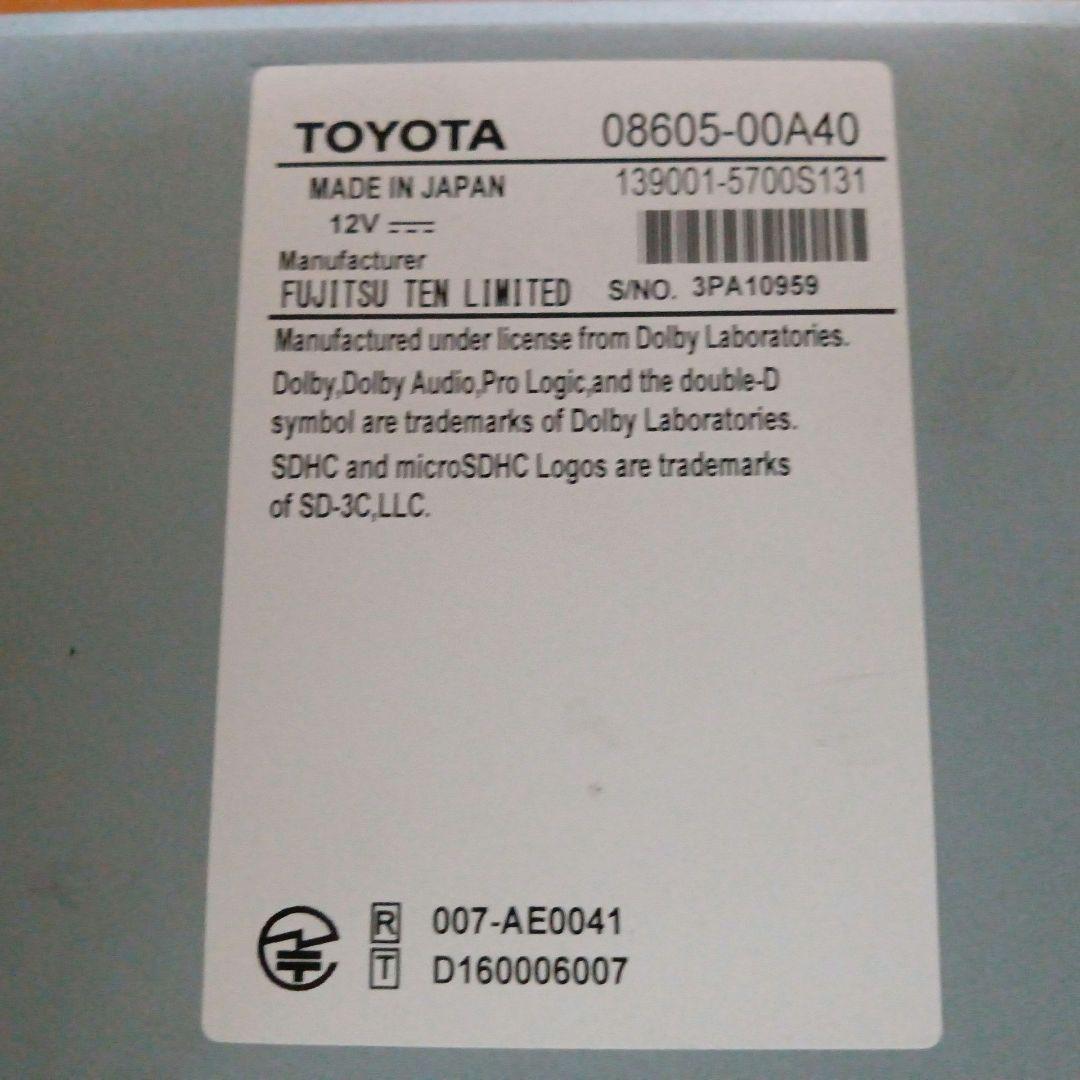 トヨタ純正　9インチカーナビ NSZT-Y66T 地図2017年　フルセグ