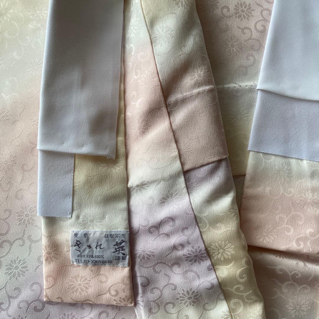 きもの英　洗える長襦袢　半衿付　新品購入後は未着用