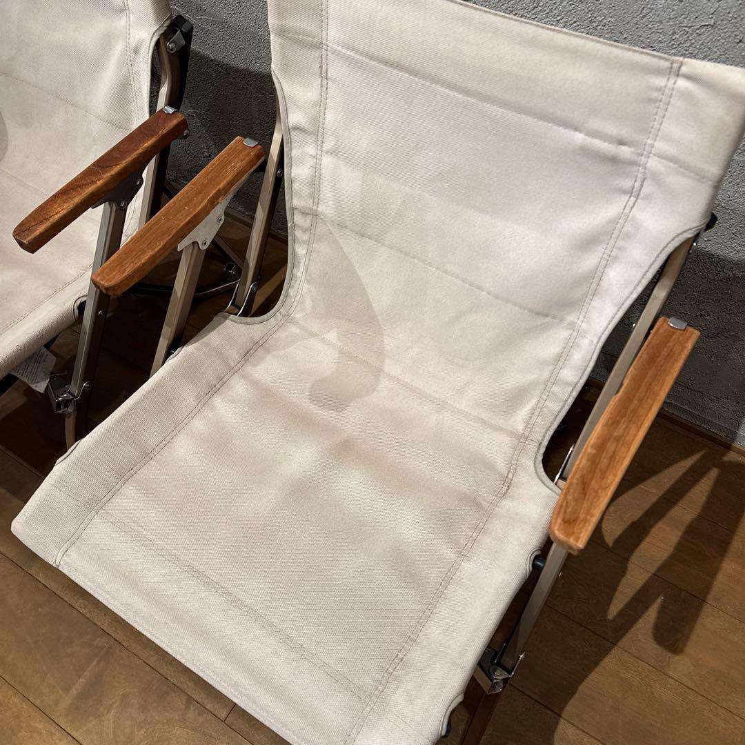 【ガリレオ】 Peak ローチェアショート アイボリー　２脚ペア