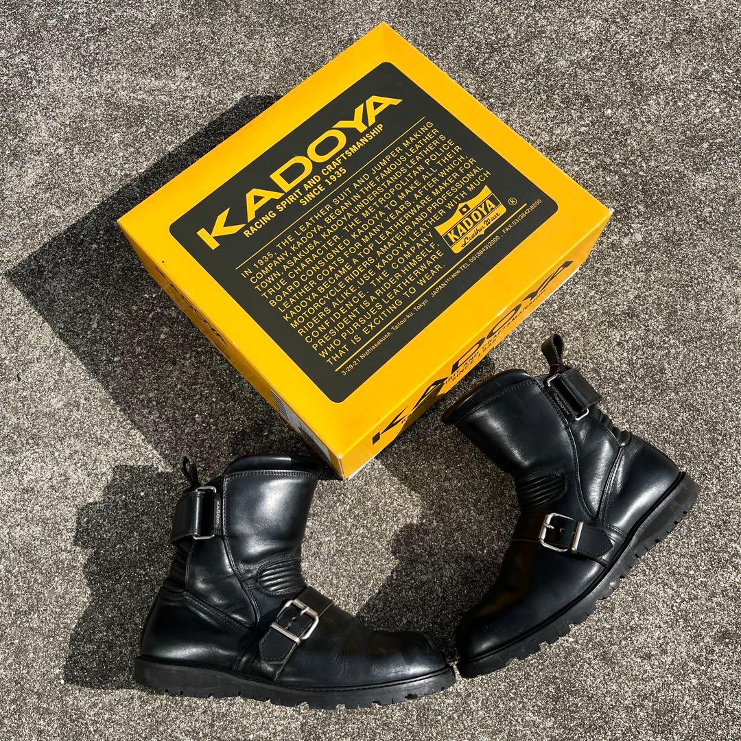 小難有り 日本製 カドヤ ブラックアンクル 25.5cm