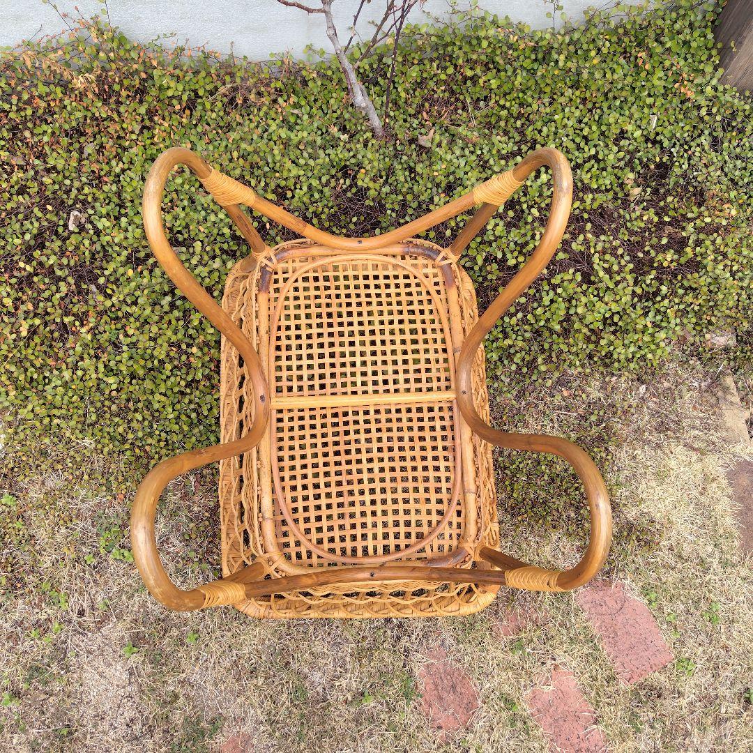 籐かご 収納 お風呂場 洗面所 昭和レトロ 自然素材 ランドリー