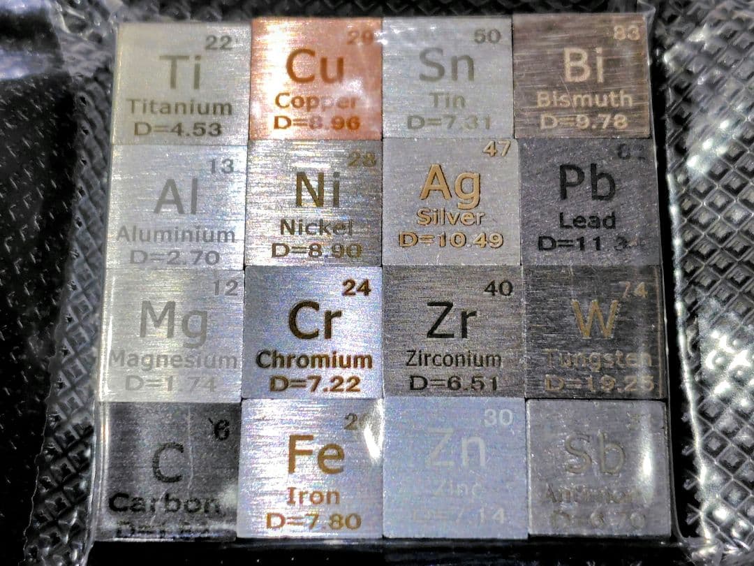 【値下げ・即購入OK】 元素標本キューブ16種セット 葡萄屋