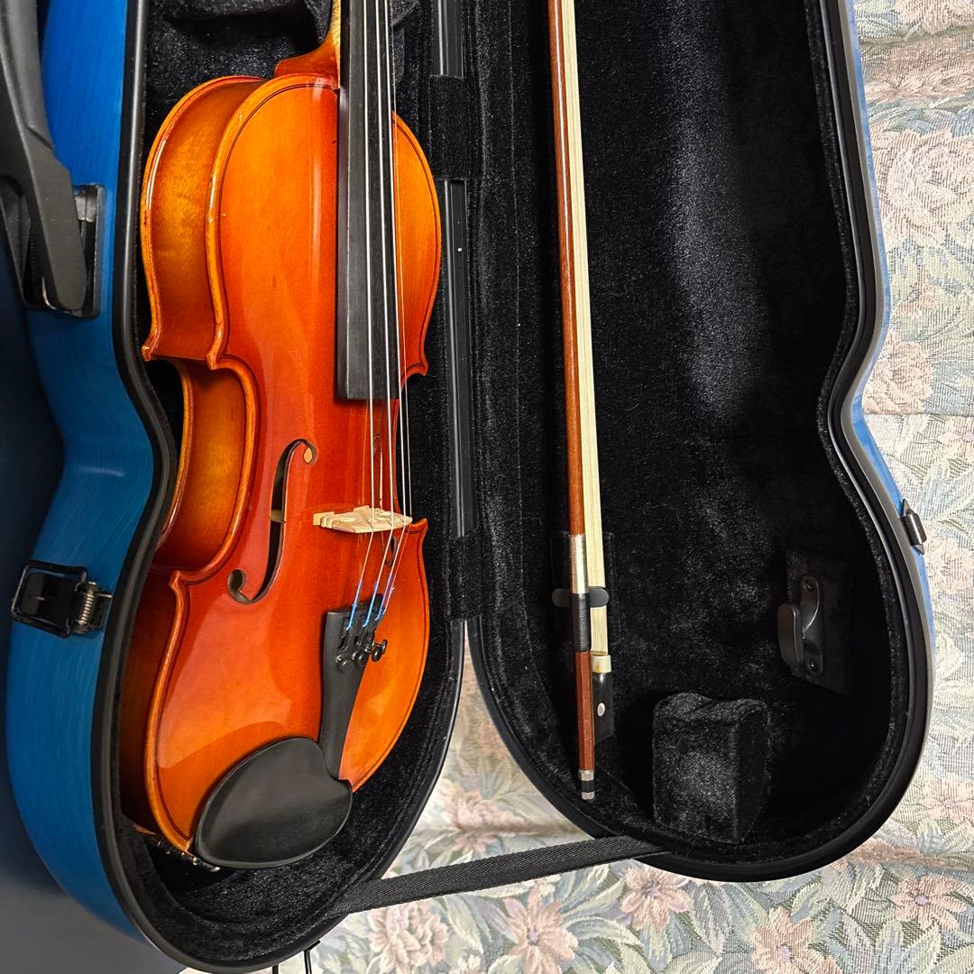 バイオリン 青色ハードケース付き SUZUKI NO.280 3/4サイズ