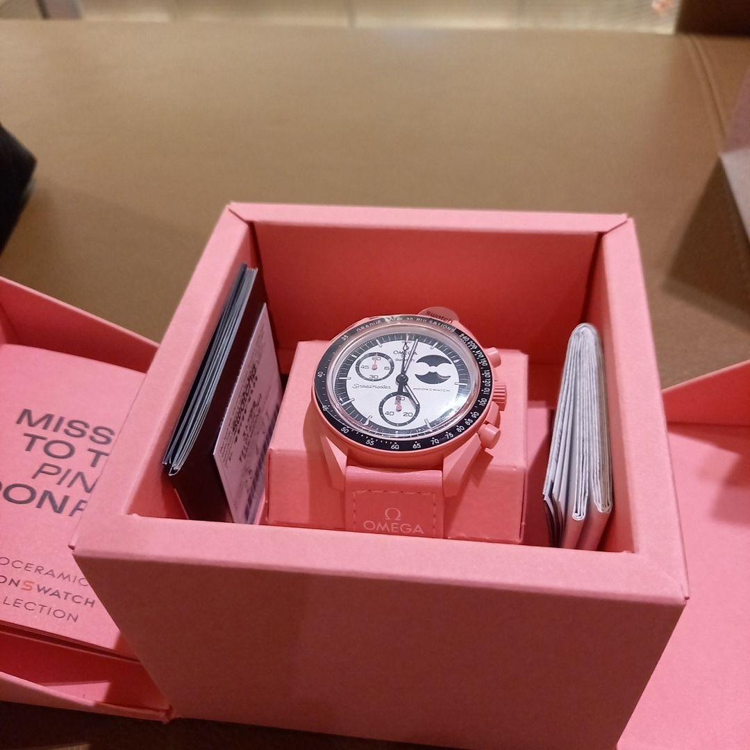 オメガスウォッチ Mission to the Pink Moonphase