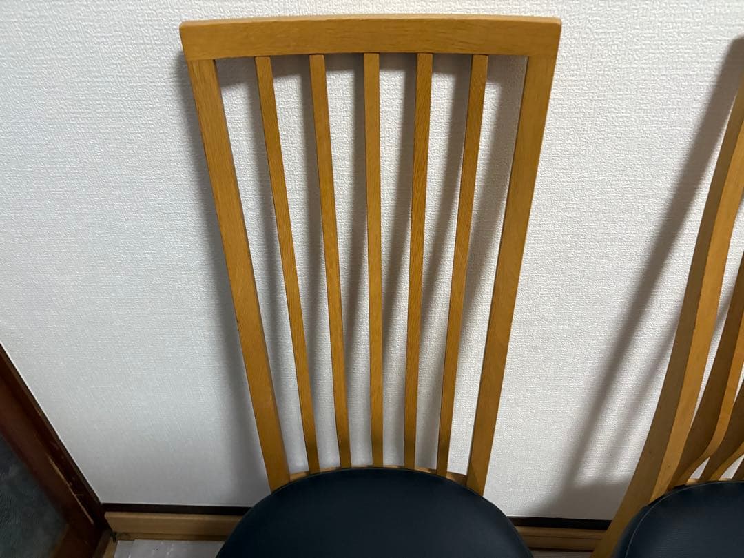 カリモク Chitano ダイニングチェア 2脚セット　肘つかない