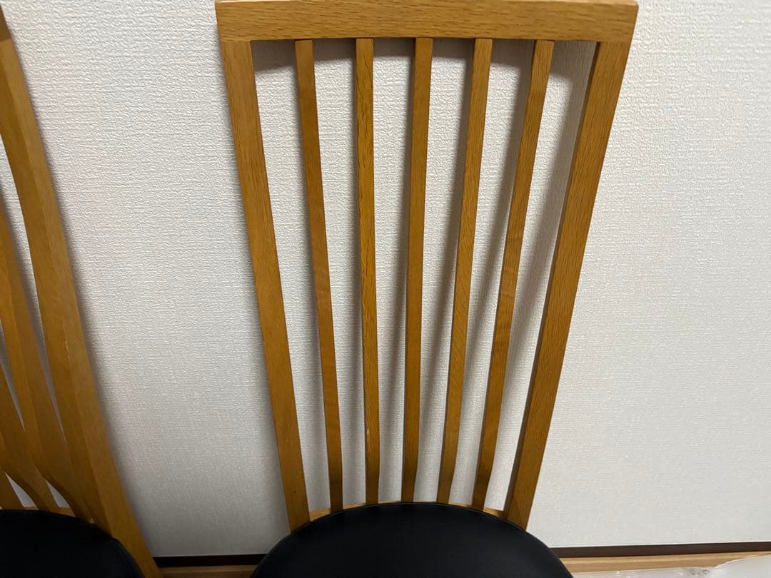 カリモク Chitano ダイニングチェア 2脚セット　肘つかない