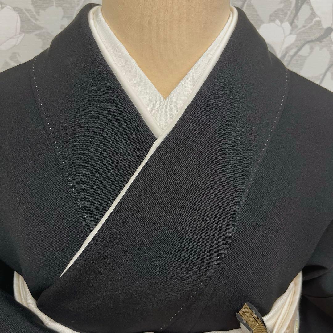 正絹 江戸褄 作家物 飛鶴に松 黒留袖