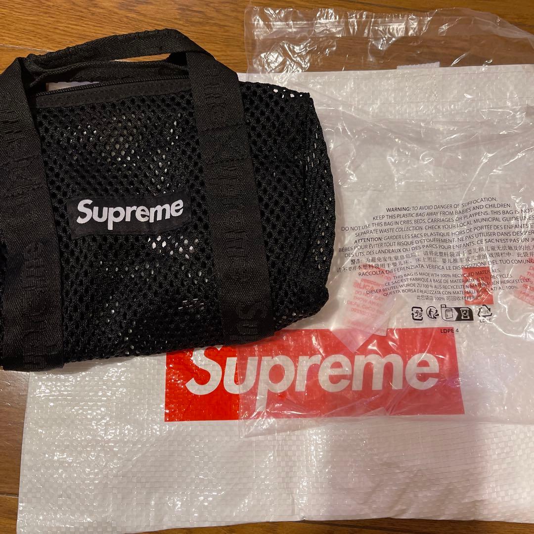 バッグ Supreme Mesh Mini Duffle Bag black